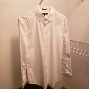 Banana Republic White Slim Fit Dress Shirt